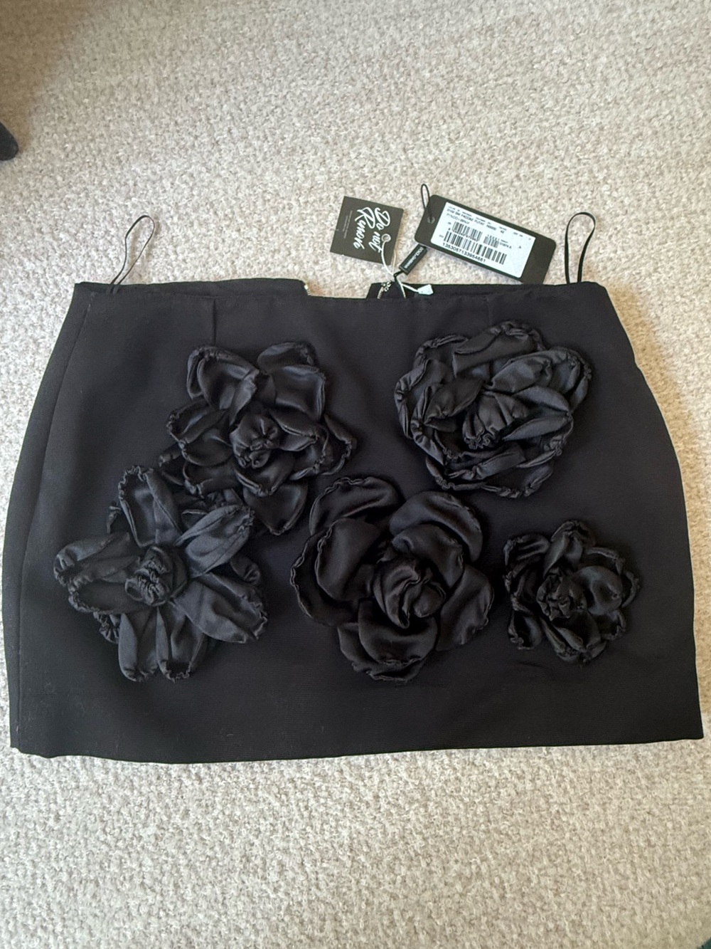 Dolce and Gabbana Floral Appliqué Mini Skirt